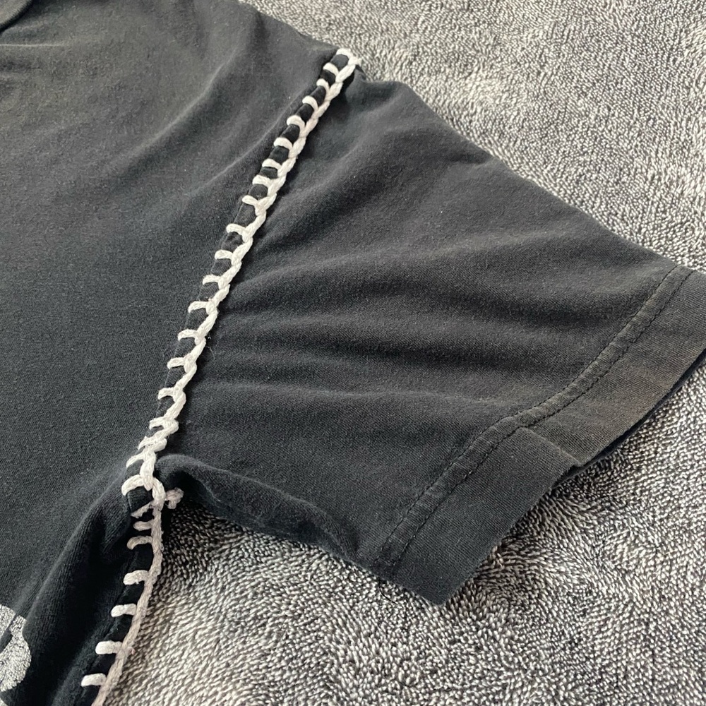 Y2K Raw State Redemption Winged Gothic Cross T-Shirt Black Thick Stitch Size L - Picture 4 of 8